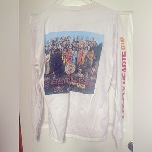 Beatles Sgt. Pepper’s Lonely Hearts Club Band Long Sleeve T-Shirt Junk Food Sz M